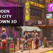 Hidden SciFi City Top-Down 3D