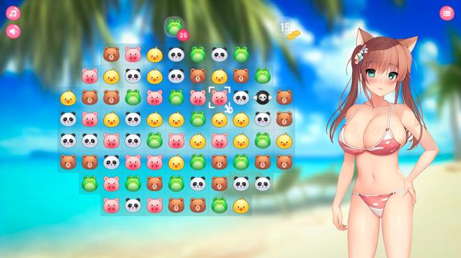 Neko Hentai Girl: Beach Match-3 PC Crack