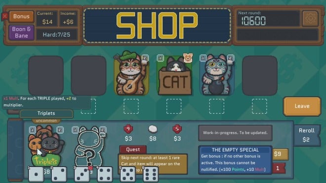 Cats & Dice PC Crack