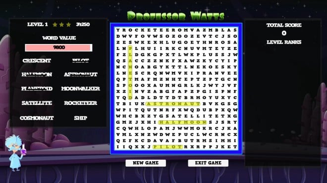 Professor Watts Word Search: Space Voyage PC Crack