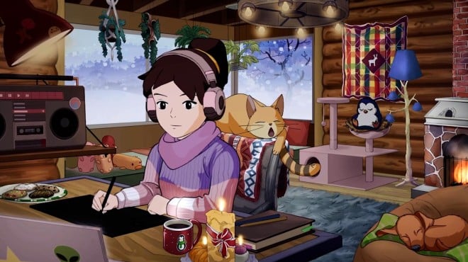 Comfy Girl Lofi Companion PC Crack