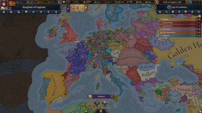 Europa Universalis V Update v1.0.7 PC Crack