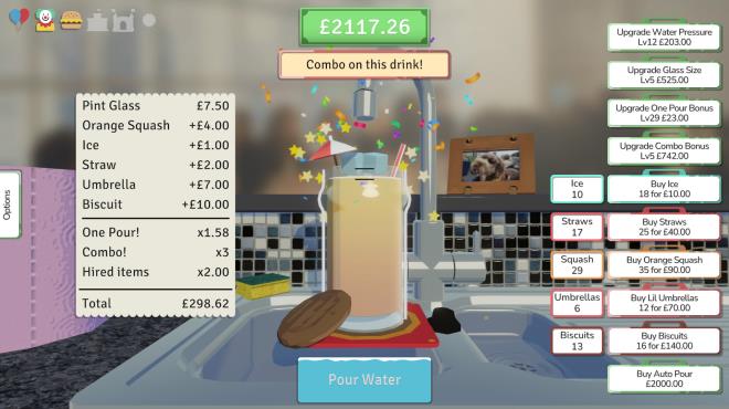 A stupid game about pouring drinks for the P.T.A. PC Crack