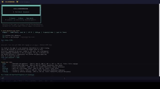 Silverbrook: a Text-Based RPG PC Crack