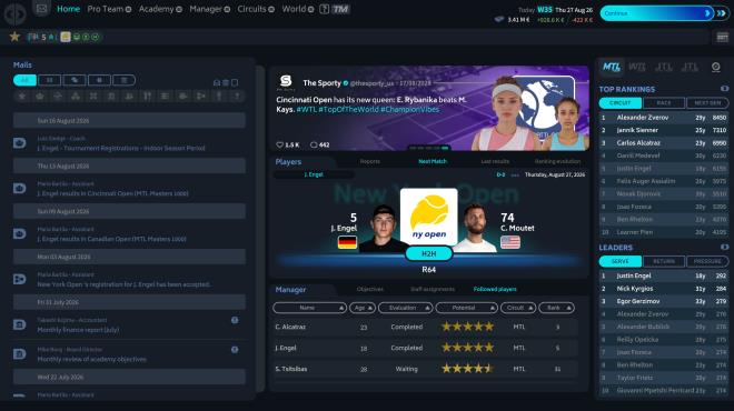Tennis Manager 26 PC Crack