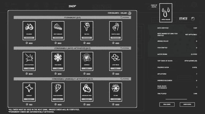 Don't Freeze: A Winter Card Survival Torrent Download